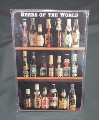 Chapa decorativa com Beers of the world