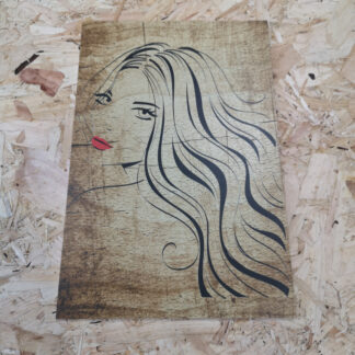 Placa Decorativa em PVC - Cabeleireira