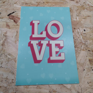 Placa Decorativa em PVC - Love