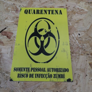 Placa Decorativa em PVC - Quarentena