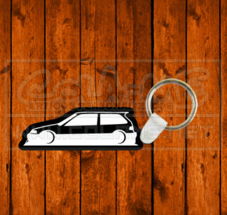 Porta chaves em acrílico preto - Honda Civic EK